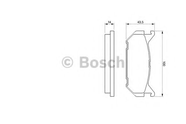 Тормозные колодки BOSCH 0 986 424 266