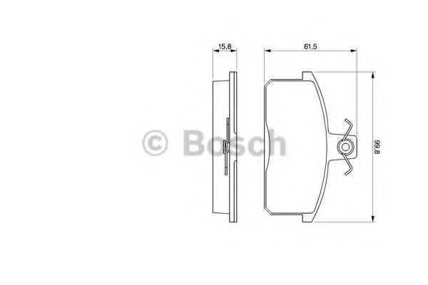 Тормозные колодки BOSCH 0 986 424 274