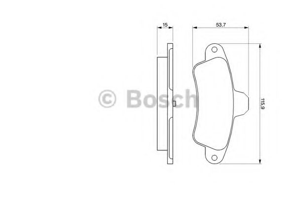 Тормозные колодки BOSCH 0 986 424 277