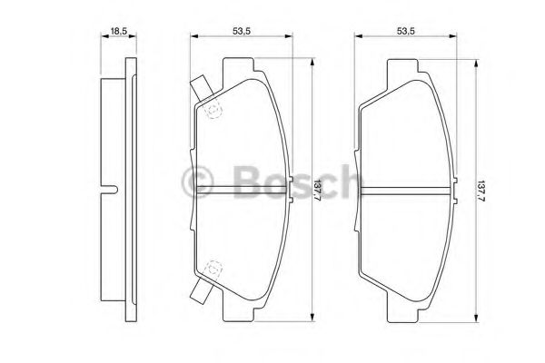 Тормозные колодки BOSCH 0 986 424 289