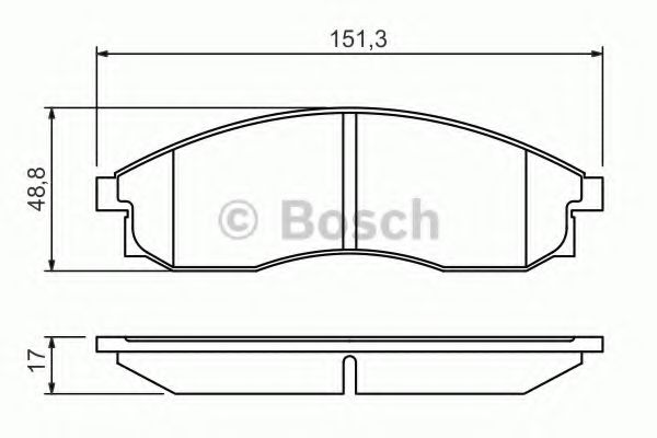 Тормозные колодки BOSCH 0 986 424 340