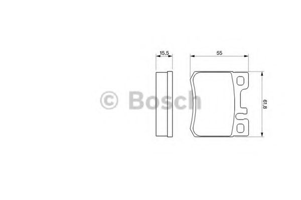 Тормозные колодки BOSCH 0 986 424 358