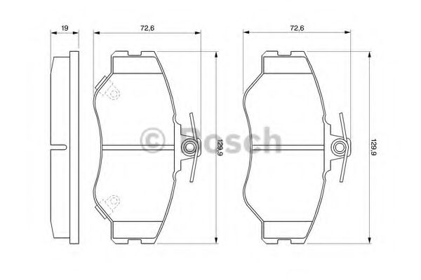 Тормозные колодки BOSCH 0 986 424 368