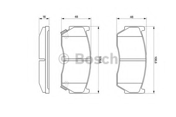Тормозные колодки BOSCH 0 986 424 369