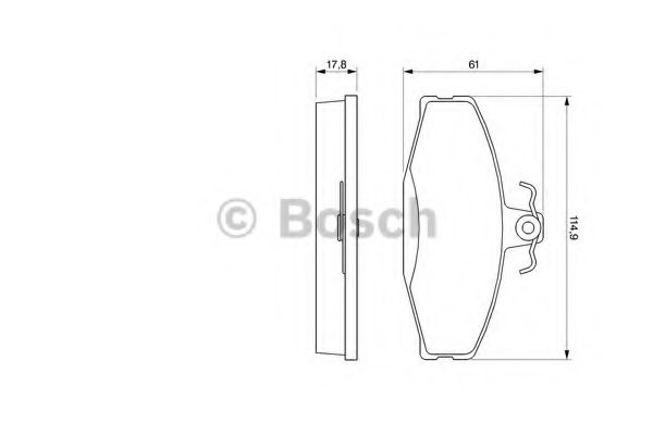Тормозные колодки BOSCH 0 986 424 373