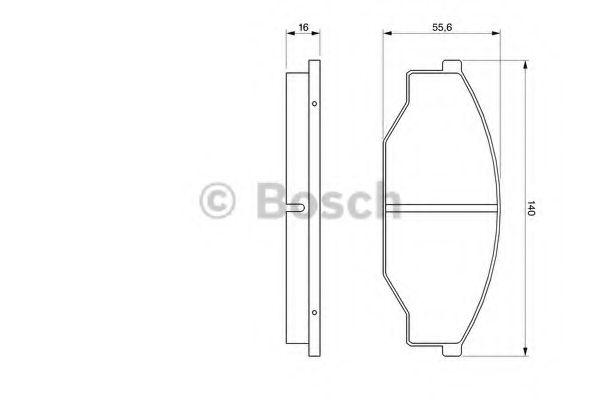 Тормозные колодки BOSCH 0 986 424 382
