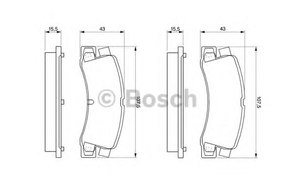Тормозные колодки BOSCH 0 986 424 383