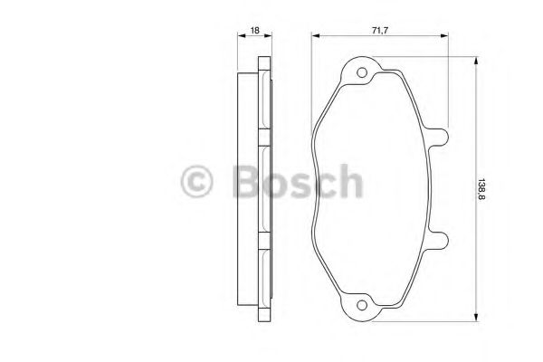 Тормозные колодки BOSCH 0 986 424 492