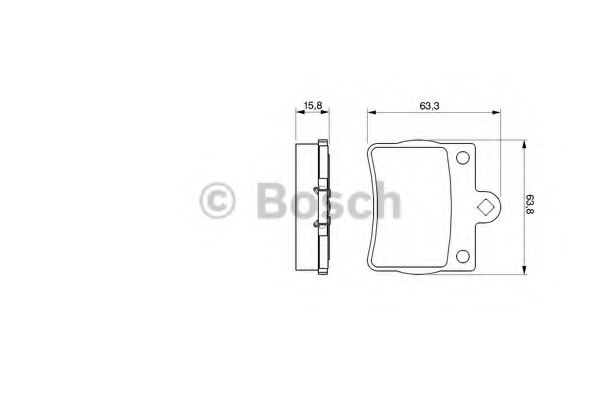 Тормозные колодки BOSCH 0 986 424 497