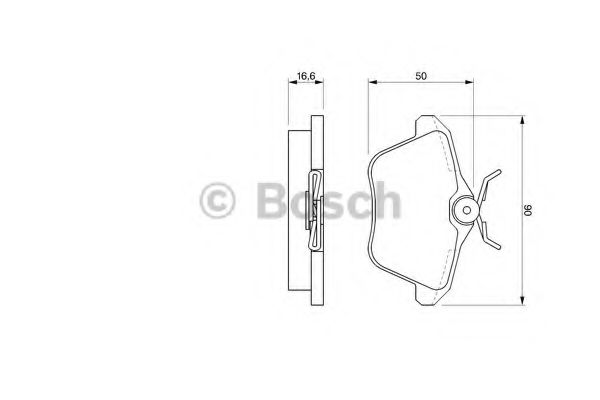 Тормозные колодки BOSCH 0 986 424 506