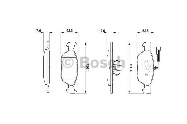 Тормозные колодки BOSCH 0 986 424 510