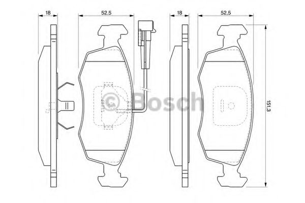 Тормозные колодки BOSCH 0 986 424 515