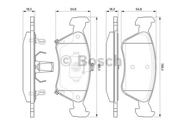 Тормозные колодки BOSCH 0 986 424 560