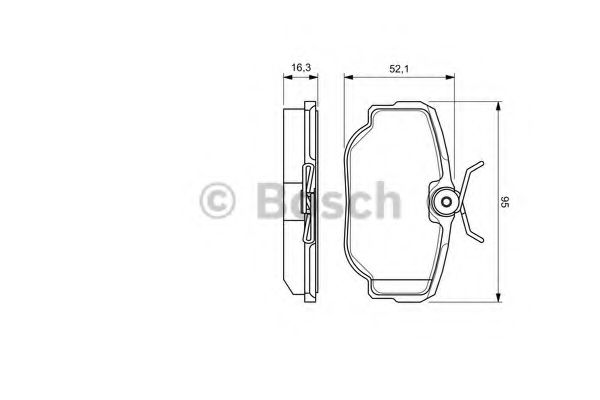Тормозные колодки BOSCH 0 986 424 564