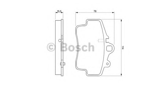 Тормозные колодки BOSCH 0 986 424 570