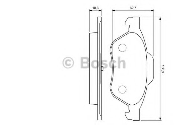 Тормозные колодки BOSCH 0 986 494 034