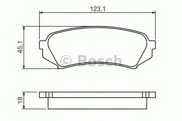 Тормозные колодки BOSCH 0 986 424 641