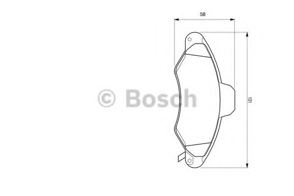 Тормозные колодки BOSCH 0 986 424 644