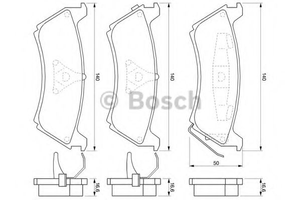 Тормозные колодки BOSCH 0 986 424 648