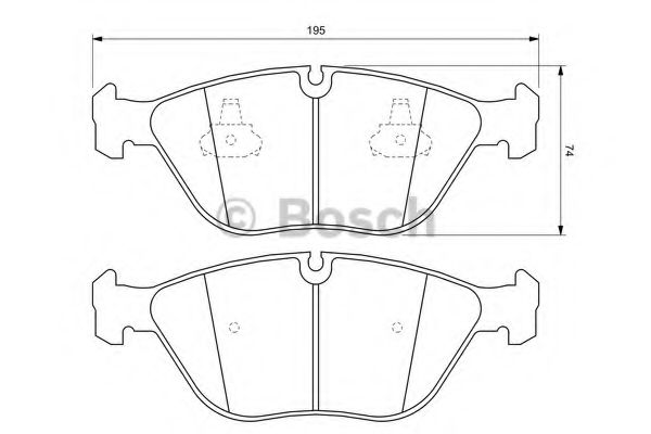 Тормозные колодки BOSCH 0 986 424 649