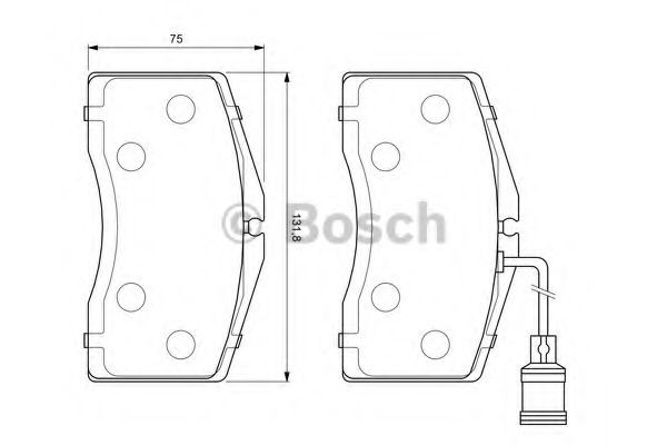Тормозные колодки BOSCH 0 986 424 664