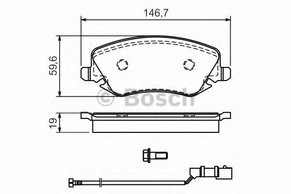 Тормозные колодки BOSCH 0 986 424 679
