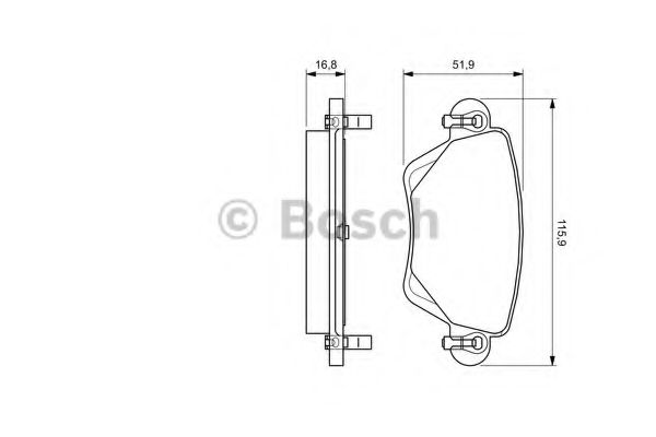 Тормозные колодки BOSCH 0 986 424 683