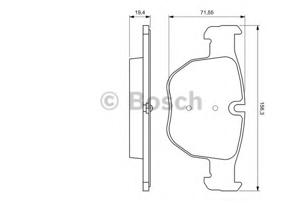 Тормозные колодки BOSCH 0 986 424 687