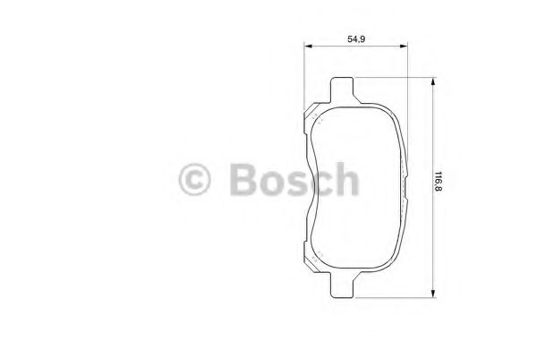 Тормозные колодки BOSCH 0 986 424 692
