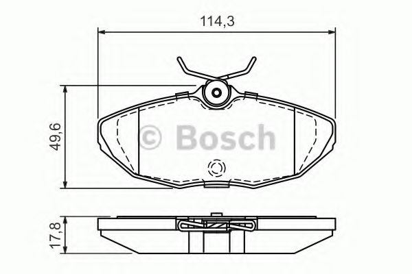 Тормозные колодки BOSCH 0 986 424 702