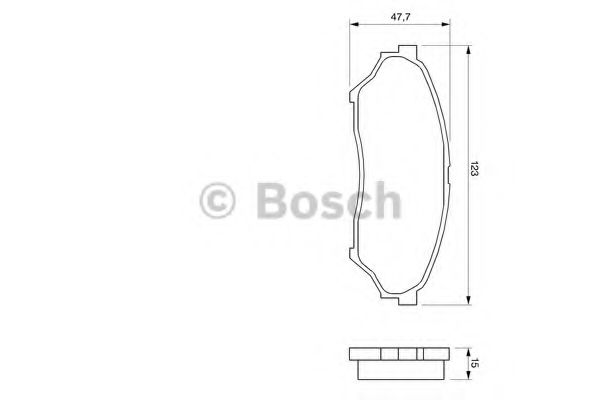 Тормозные колодки BOSCH 0 986 424 713