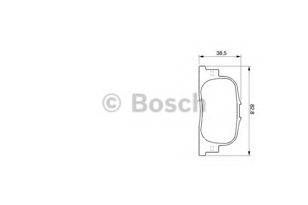 Тормозные колодки BOSCH 0 986 424 730