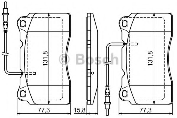 Тормозные колодки BOSCH 0 986 424 738