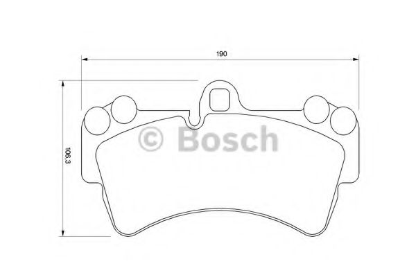 Тормозные колодки BOSCH 0 986 424 739
