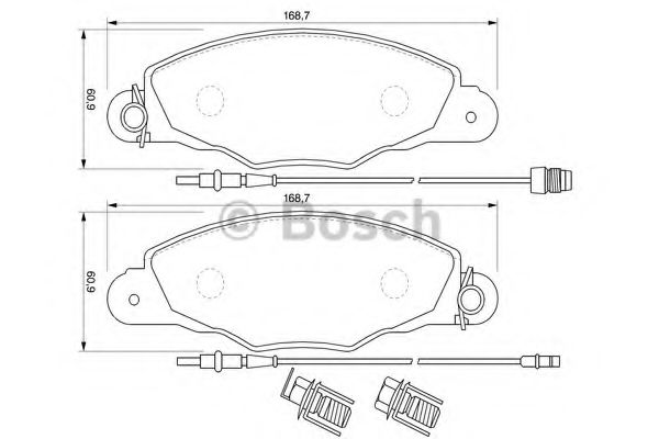 Тормозные колодки BOSCH 0 986 424 746