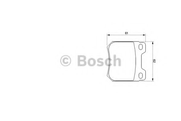 Тормозные колодки BOSCH 0 986 424 754