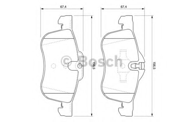 Тормозные колодки BOSCH 0 986 424 758