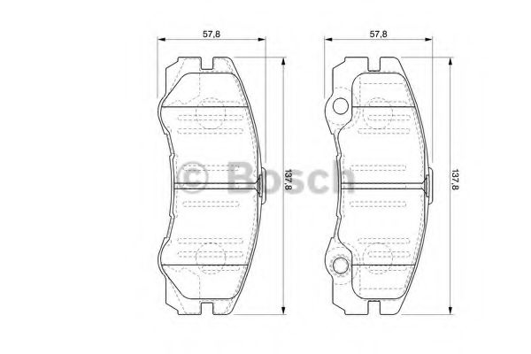Тормозные колодки BOSCH 0 986 424 760
