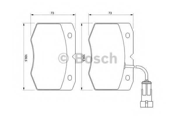 Тормозные колодки BOSCH 0 986 424 768