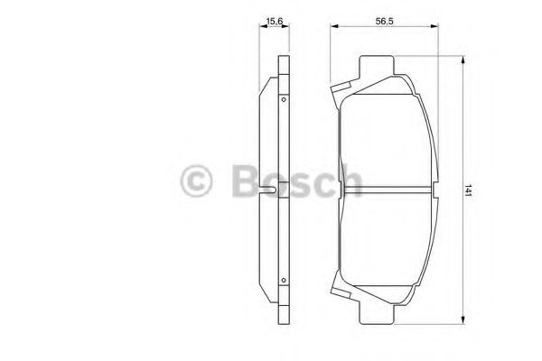 Тормозные колодки BOSCH 0 986 424 799
