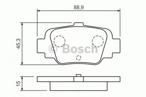 Тормозные колодки BOSCH 0 986 424 800