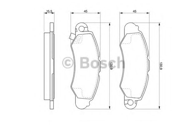 Тормозные колодки BOSCH 0 986 424 804