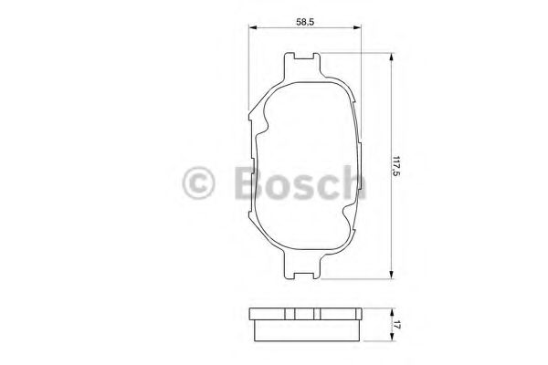 Тормозные колодки BOSCH 0 986 424 808