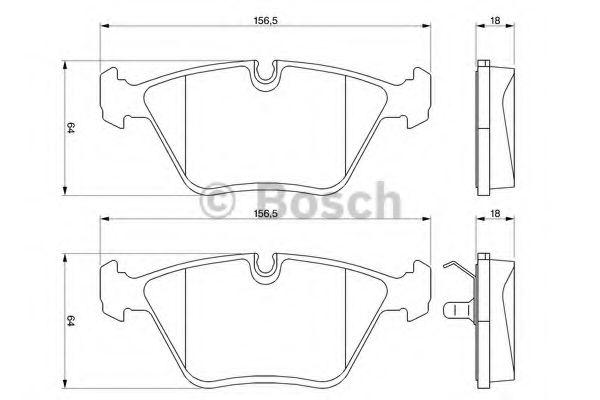 Тормозные колодки BOSCH 0 986 424 828