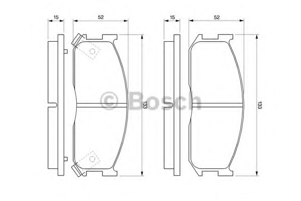 Тормозные колодки BOSCH 0 986 460 020