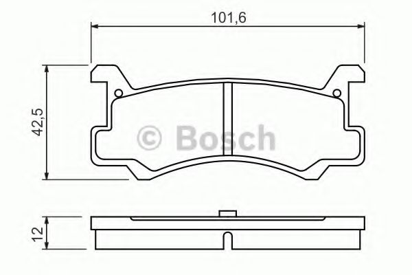 Тормозные колодки BOSCH 0 986 460 080