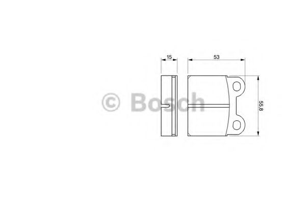 Тормозные колодки BOSCH 0 986 460 101
