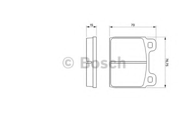 Тормозные колодки BOSCH 0 986 460 113