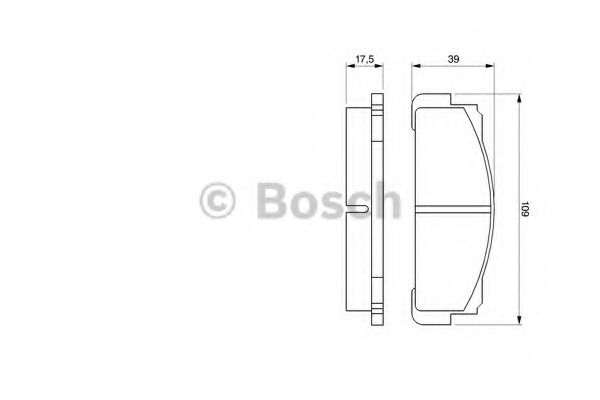 Тормозные колодки BOSCH 0 986 460 736