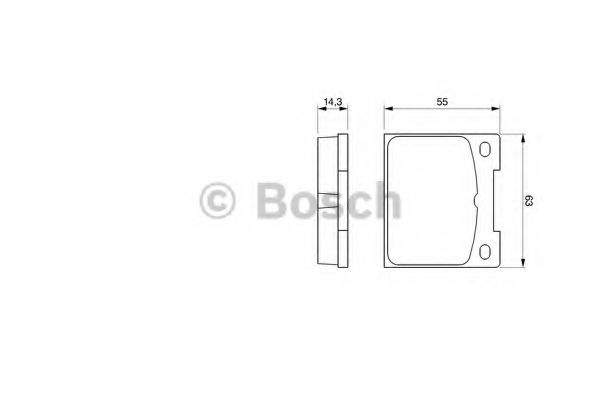 Тормозные колодки BOSCH 0 986 460 881